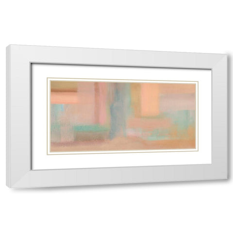 Risonanze I (detail) White Modern Wood Framed Art Print with Double Matting by Corrado, Italo