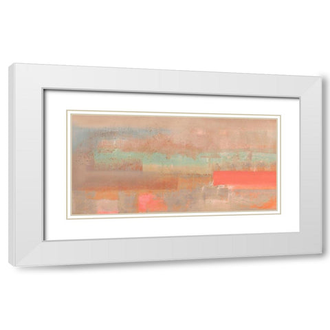 Risonanze II (detail) White Modern Wood Framed Art Print with Double Matting by Corrado, Italo