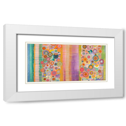 Primavera Pop White Modern Wood Framed Art Print with Double Matting by Corrado, Italo