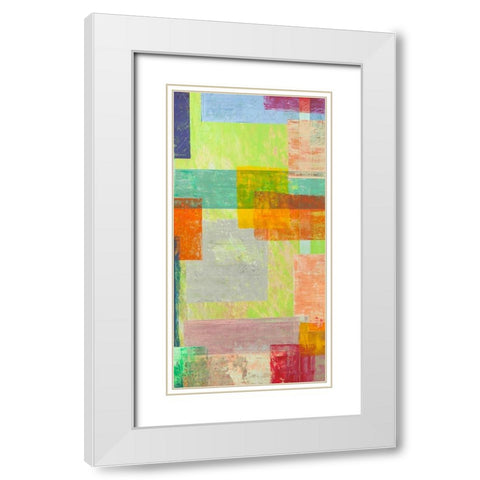 Festa dEstate II White Modern Wood Framed Art Print with Double Matting by Corrado, Italo