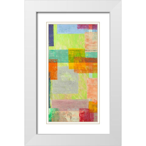 Festa dEstate II White Modern Wood Framed Art Print with Double Matting by Corrado, Italo