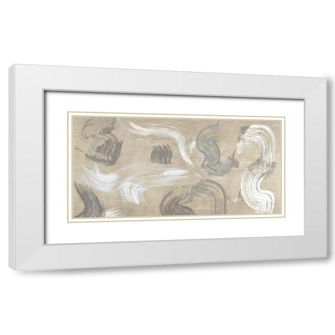 Of Sand and Stone White Modern Wood Framed Art Print with Double Matting by Ikeda, Haru