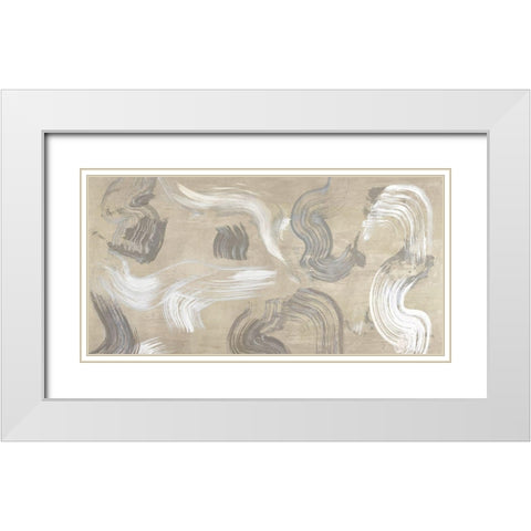 Of Sand and Stone White Modern Wood Framed Art Print with Double Matting by Ikeda, Haru