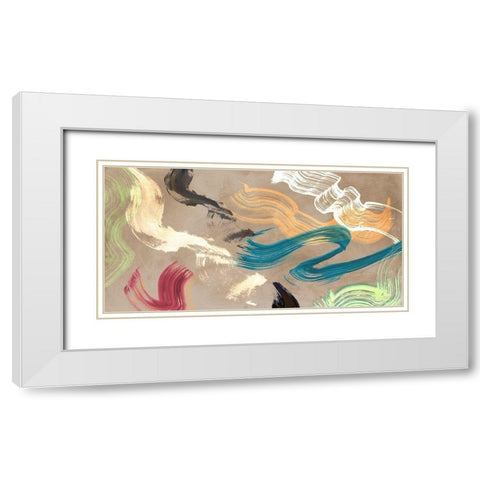 Infinity in Motion White Modern Wood Framed Art Print with Double Matting by Ikeda, Haru