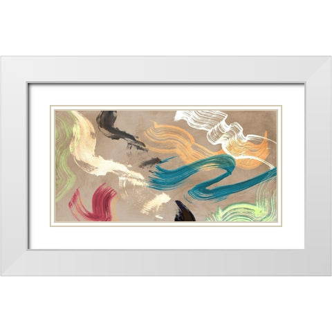 Infinity in Motion White Modern Wood Framed Art Print with Double Matting by Ikeda, Haru