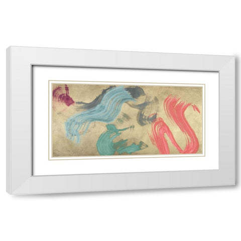 Waves of Relaxation White Modern Wood Framed Art Print with Double Matting by Ikeda, Haru