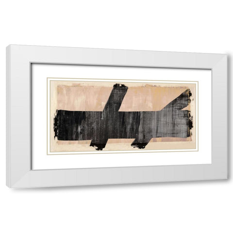 Love White Modern Wood Framed Art Print with Double Matting by Ikeda, Haru