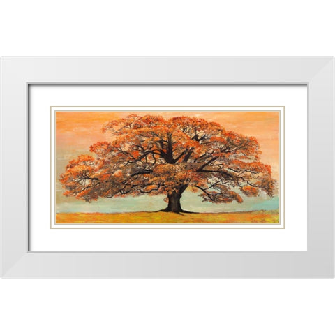 Oak White Modern Wood Framed Art Print with Double Matting by Eelder, Jan
