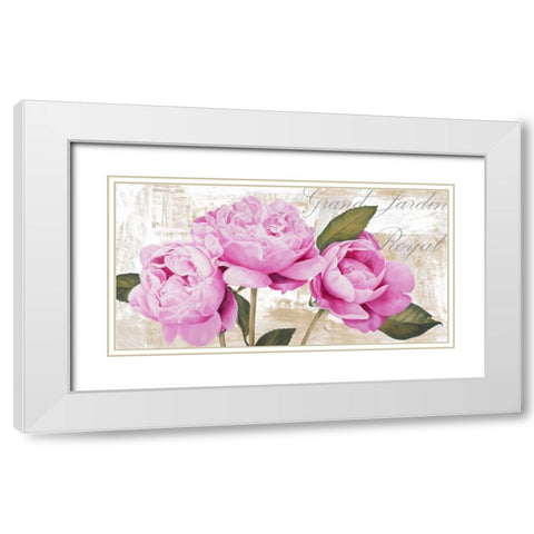 Grand Jardin Royal White Modern Wood Framed Art Print with Double Matting by Thomlinson, Jenny