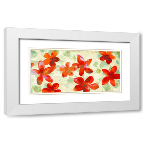 Happy Printemps White Modern Wood Framed Art Print with Double Matting by Parr, Kelly