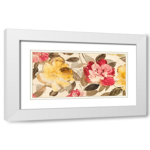 Velvet Flowers White Modern Wood Framed Art Print with Double Matting by Parr, Kelly