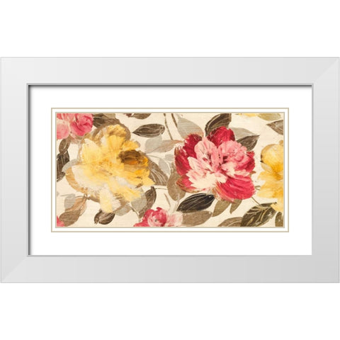 Velvet Flowers White Modern Wood Framed Art Print with Double Matting by Parr, Kelly
