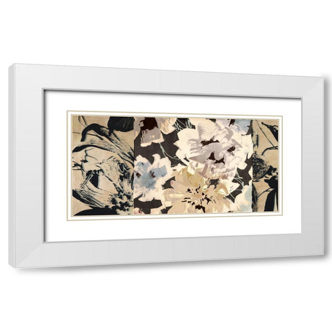 Earth Flowers II White Modern Wood Framed Art Print with Double Matting by Parr, Kelly