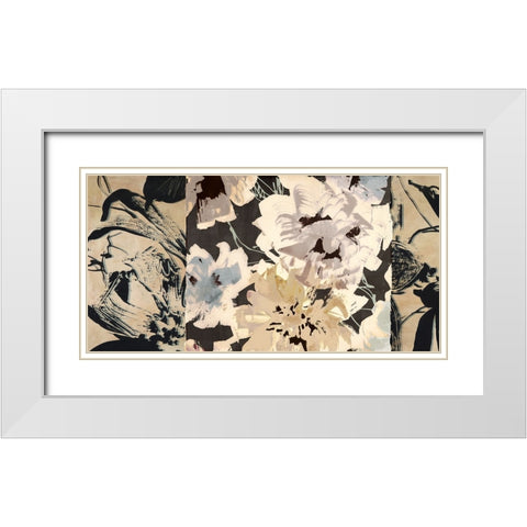 Earth Flowers II White Modern Wood Framed Art Print with Double Matting by Parr, Kelly