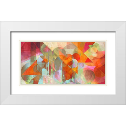 Alternate Movements White Modern Wood Framed Art Print with Double Matting by Kaj, Rama