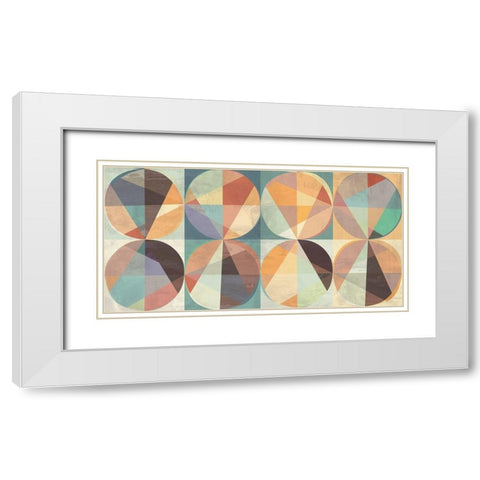 Smooth Constellation I White Modern Wood Framed Art Print with Double Matting by Kaj, Rama