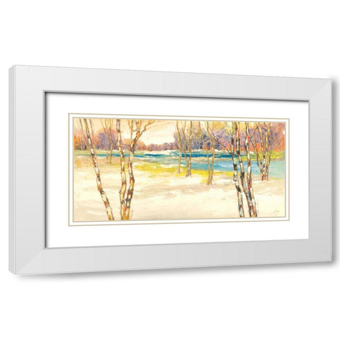 Bosco incantato I White Modern Wood Framed Art Print with Double Matting by Lucas