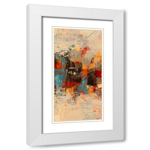 Estate II White Modern Wood Framed Art Print with Double Matting by Lucas