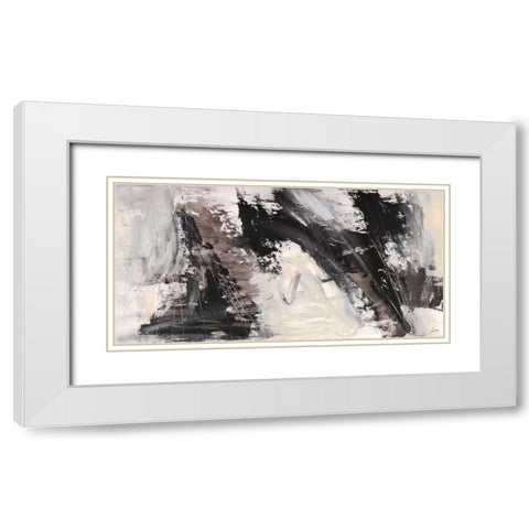 Concetto dinamico 1 White Modern Wood Framed Art Print with Double Matting by Lucas