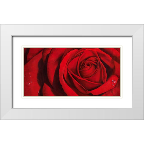 Madame White Modern Wood Framed Art Print with Double Matting by Villa, Luca