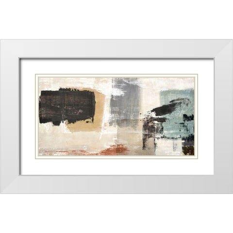 Gemini White Modern Wood Framed Art Print with Double Matting by Maun, Ludwig