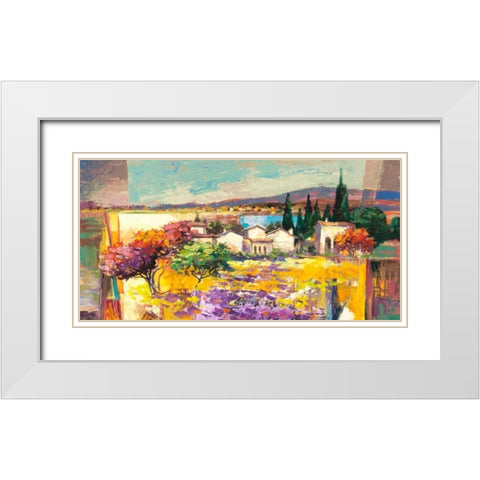 Estate mediterranea (detail) White Modern Wood Framed Art Print with Double Matting by Florio, Luigi