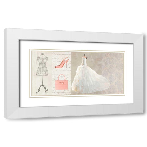 Fashionable White Modern Wood Framed Art Print with Double Matting by Clair, Michelle