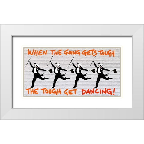 When the going gets tough.... White Modern Wood Framed Art Print with Double Matting by Masterfunk Collective