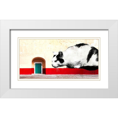Waiting for You, Mexico City White Modern Wood Framed Art Print with Double Matting by Masterfunk Collective