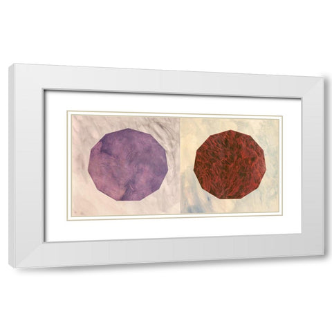 Modulo White Modern Wood Framed Art Print with Double Matting by Novello, Patrizia