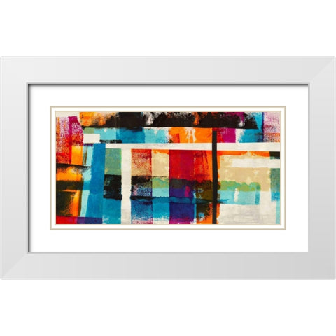 Big Sur White Modern Wood Framed Art Print with Double Matting by Navarro, Manuel