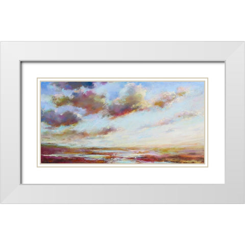 Drift on By White Modern Wood Framed Art Print with Double Matting by Whatmore, Nel