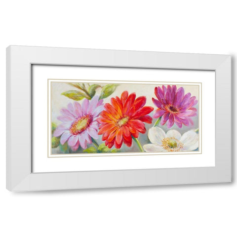 Beautiful Array White Modern Wood Framed Art Print with Double Matting by Whatmore, Nel