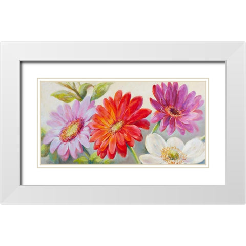 Beautiful Array White Modern Wood Framed Art Print with Double Matting by Whatmore, Nel