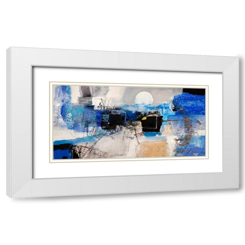 Moonlight White Modern Wood Framed Art Print with Double Matting by Pima, Arthur