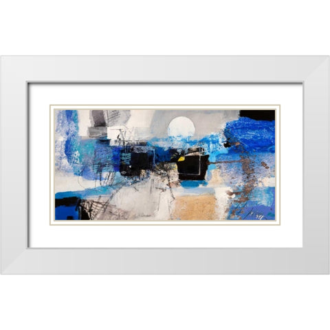 Moonlight White Modern Wood Framed Art Print with Double Matting by Pima, Arthur