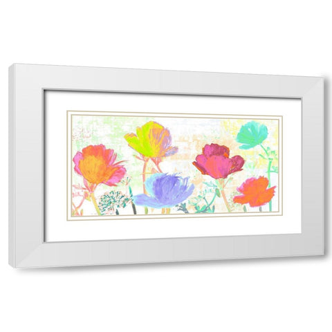 Divertissement dete White Modern Wood Framed Art Print with Double Matting by Muriel, Phelipau