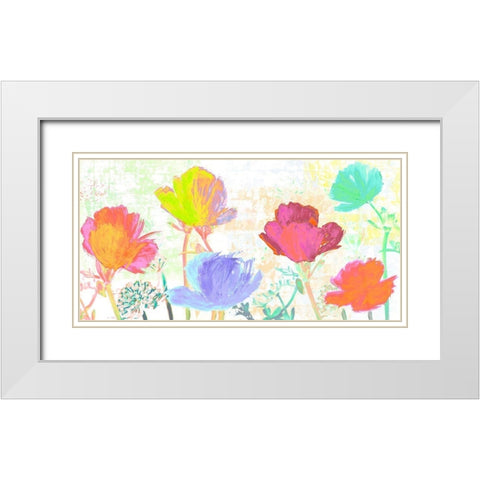 Divertissement dete White Modern Wood Framed Art Print with Double Matting by Muriel, Phelipau