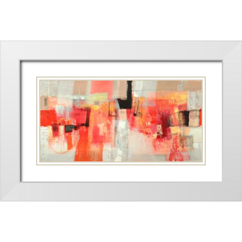 Giovinezza White Modern Wood Framed Art Print with Double Matting by Piovan, Maurizio