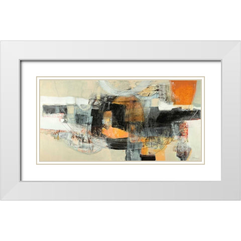 Tempi remoti White Modern Wood Framed Art Print with Double Matting by Piovan, Maurizio