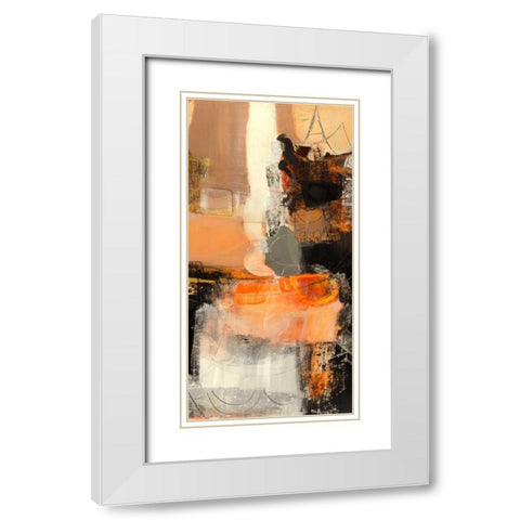 Nuovi incontri II White Modern Wood Framed Art Print with Double Matting by Piovan, Maurizio