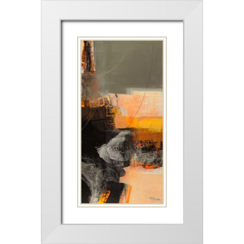 Nuovi incontri III White Modern Wood Framed Art Print with Double Matting by Piovan, Maurizio