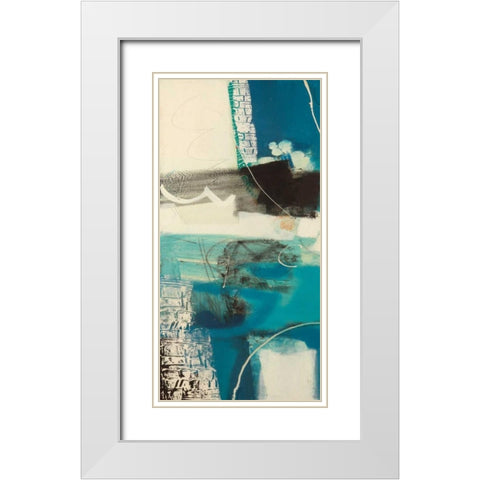 Un viaggio I White Modern Wood Framed Art Print with Double Matting by Piovan, Maurizio