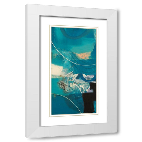 Un viaggio II White Modern Wood Framed Art Print with Double Matting by Piovan, Maurizio