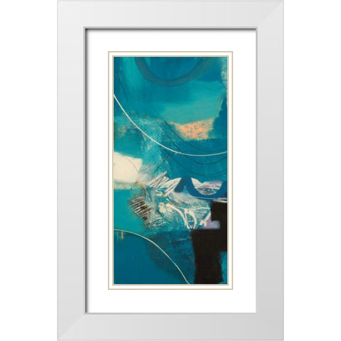 Un viaggio II White Modern Wood Framed Art Print with Double Matting by Piovan, Maurizio