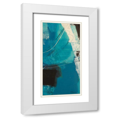 Un viaggio III White Modern Wood Framed Art Print with Double Matting by Piovan, Maurizio