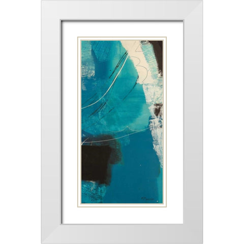 Un viaggio III White Modern Wood Framed Art Print with Double Matting by Piovan, Maurizio