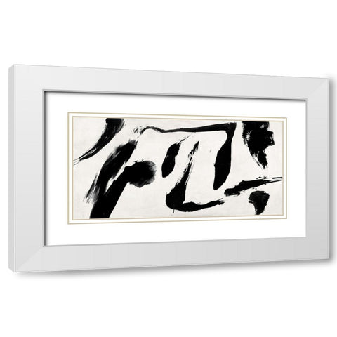 Travelling Gestures White Modern Wood Framed Art Print with Double Matting by Peter, Winkel