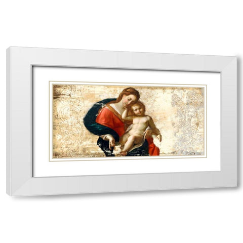 Madonna and Child-after Procaccini White Modern Wood Framed Art Print with Double Matting by Roux, Simon