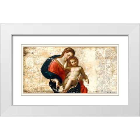 Madonna and Child-after Procaccini White Modern Wood Framed Art Print with Double Matting by Roux, Simon